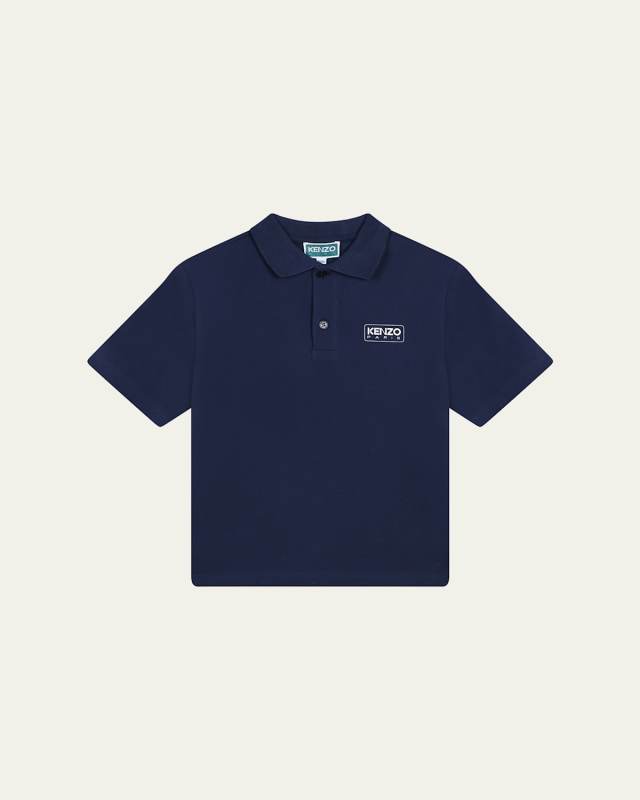 Boy's Classic Logo-Print Polo Shirt, Size 2-5